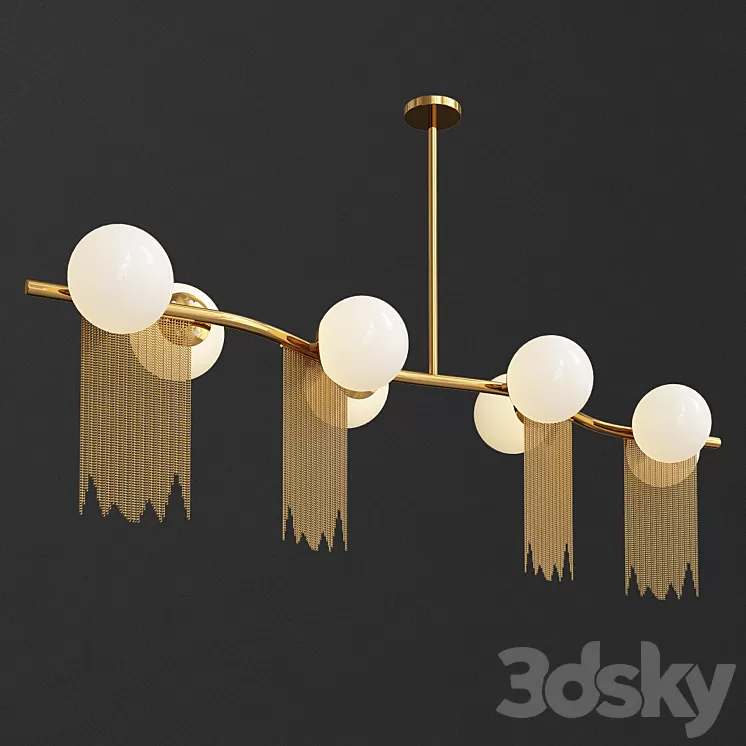 Nordic modern creative tassel lights 3D Model Nordic modern creative tassel lights 3D Model