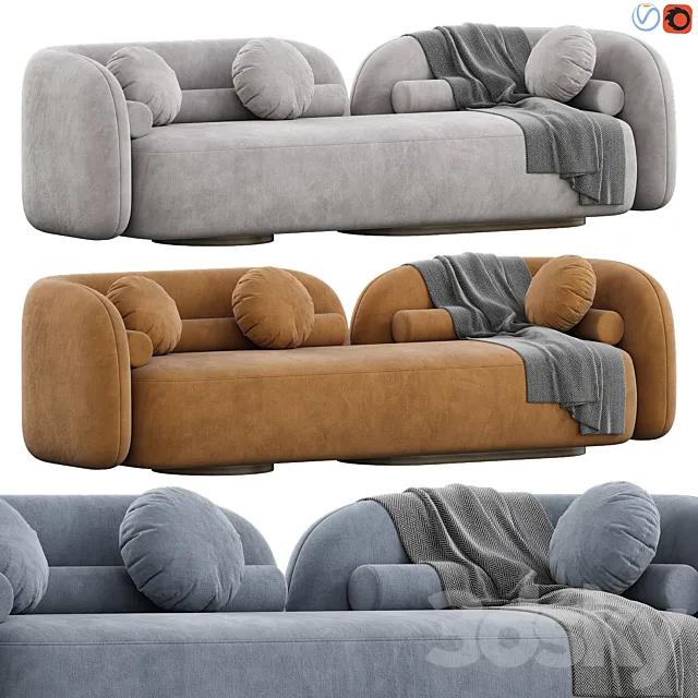 Nordic Sofa 3D Model Nordic Sofa 3D Model