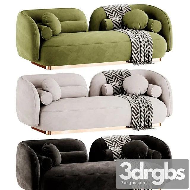 Nordic Sofa By Leader 3 3D Model Download