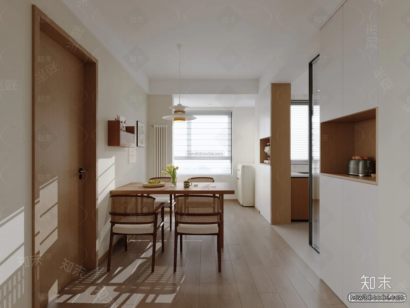 Nordic Style Interior 3D Blocks – Living Room 3D Model – 122 – CORONA