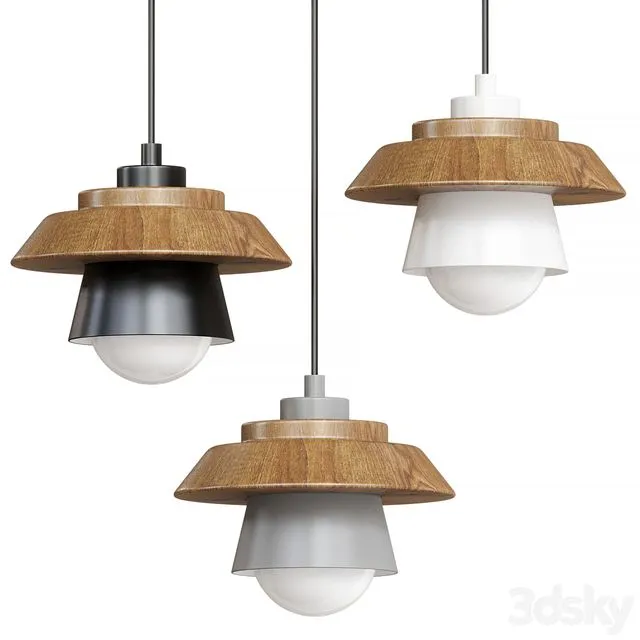 NORDIC WOOD HANGING PENDANT CEILING LIGHT 3D Model NORDIC WOOD HANGING PENDANT CEILING LIGHT 3D Model