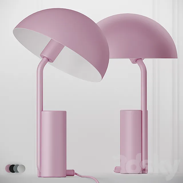 Normann Copenhagen Cap Table Lamps 4 Colors 3D Model