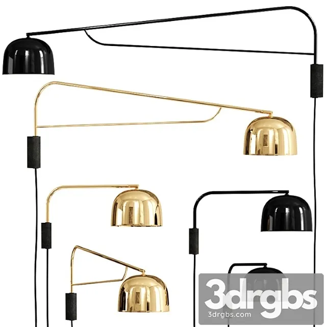 Normann copenhagen grant wall lamp set 3D Model Download Normann copenhagen grant wall lamp set 3D Model Download