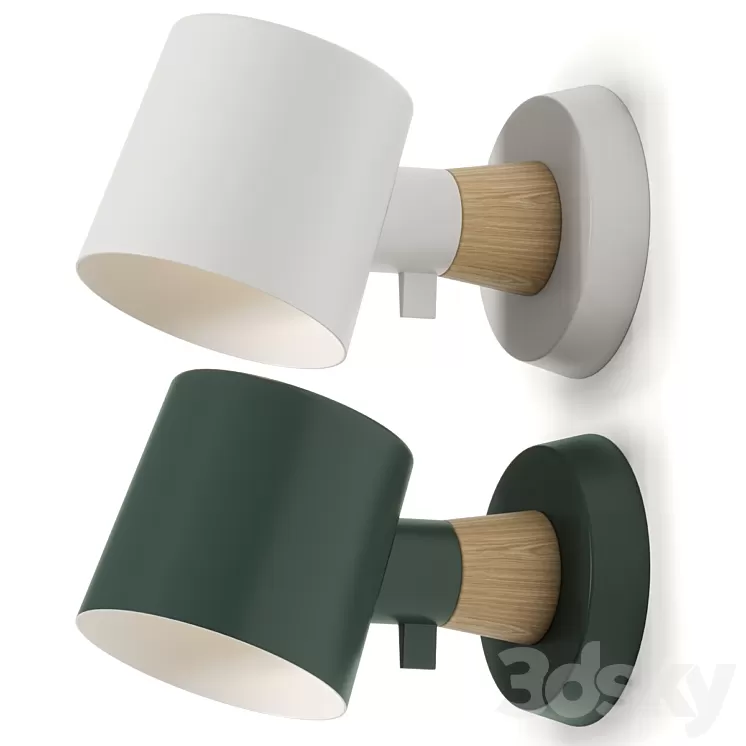 Normann Copenhagen Rise Wall Lamp 3D Model Free Download