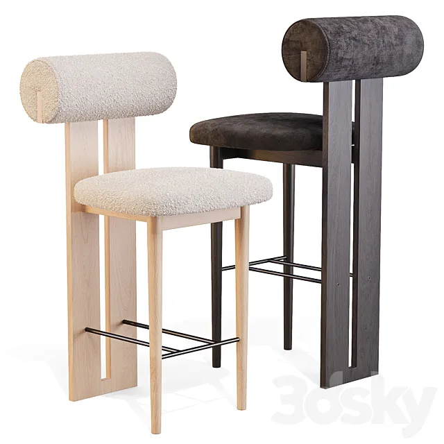 Norr11: Hippo – Bar and Counter Stool 3D Model