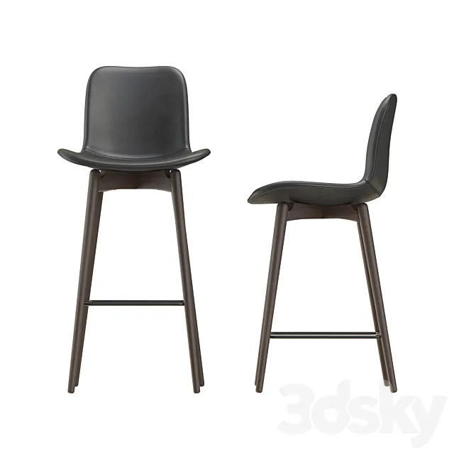NORR11 Langue Bar Chair-leather 3DModel