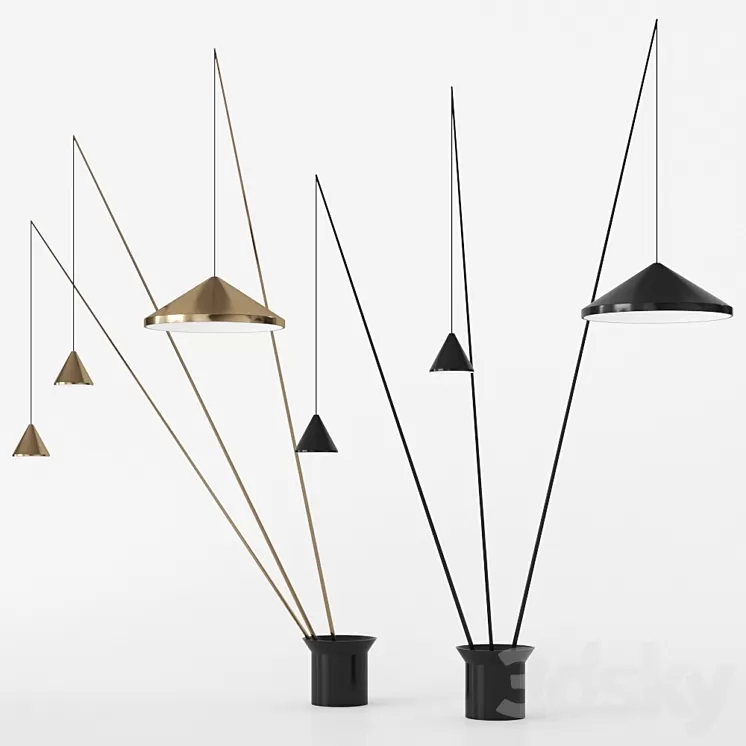 North by Vibia floor lamp floor lamp 3D Model Free Download