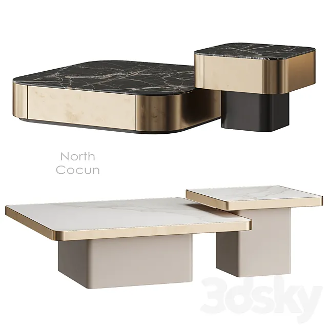 North Cocun coffee table 3D Model North Cocun coffee table 3D Model
