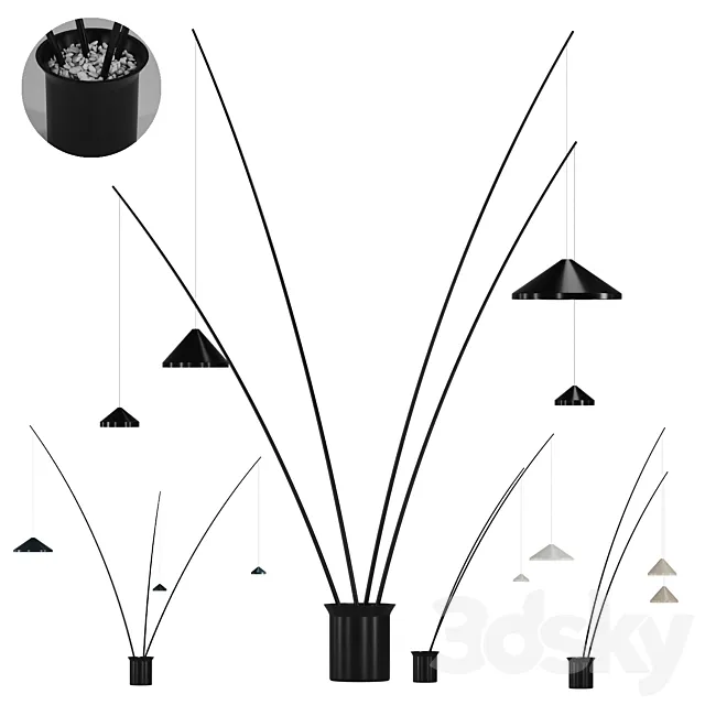 NORTH | Floor lamp By Vibia 3DModel NORTH | Floor lamp By Vibia 3DModel