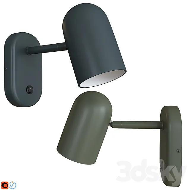 Northern Buddy Wall Lamp 3DModel Northern Buddy Wall Lamp 3DModel