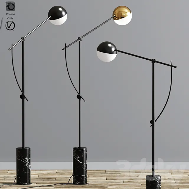 Northern Lighting Balancer Floor Lamp 3D Model