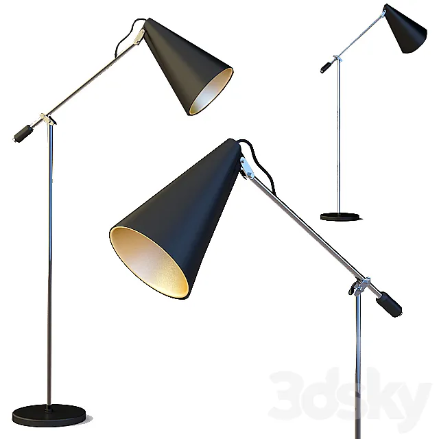 Northern Lighting Me Floor Lamp 3D Model Northern Lighting Me Floor Lamp 3D Model