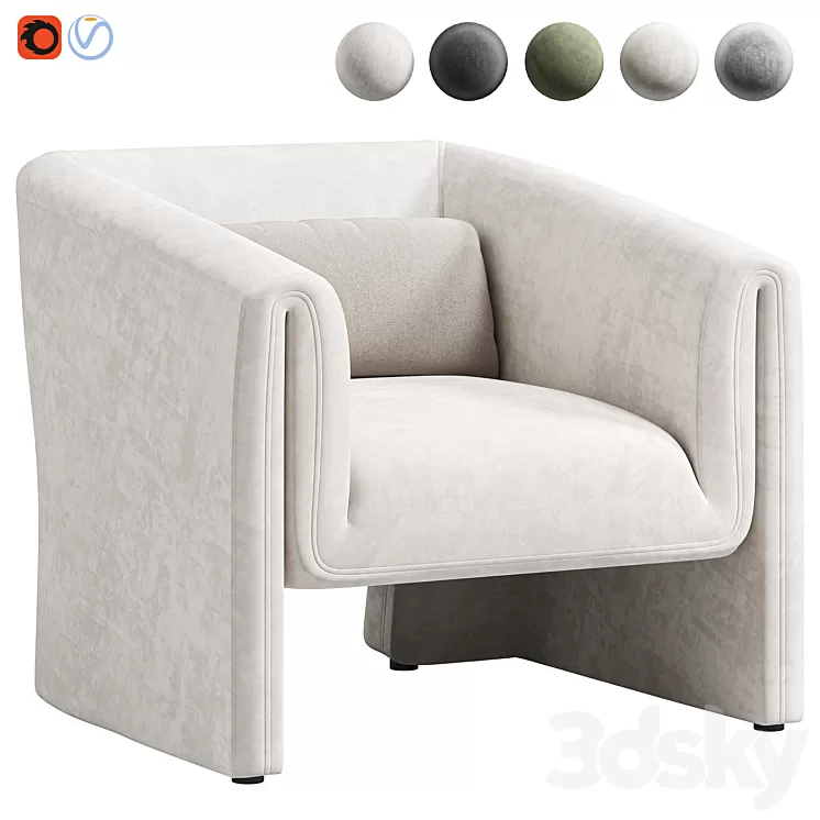 Norwood Upholstered Armchair by wayfair 3D Model Free Download Norwood Upholstered Armchair by wayfair 3D Model Free Download