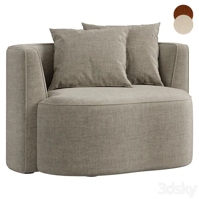 Nos Armchair 3D Model Nos Armchair 3D Model