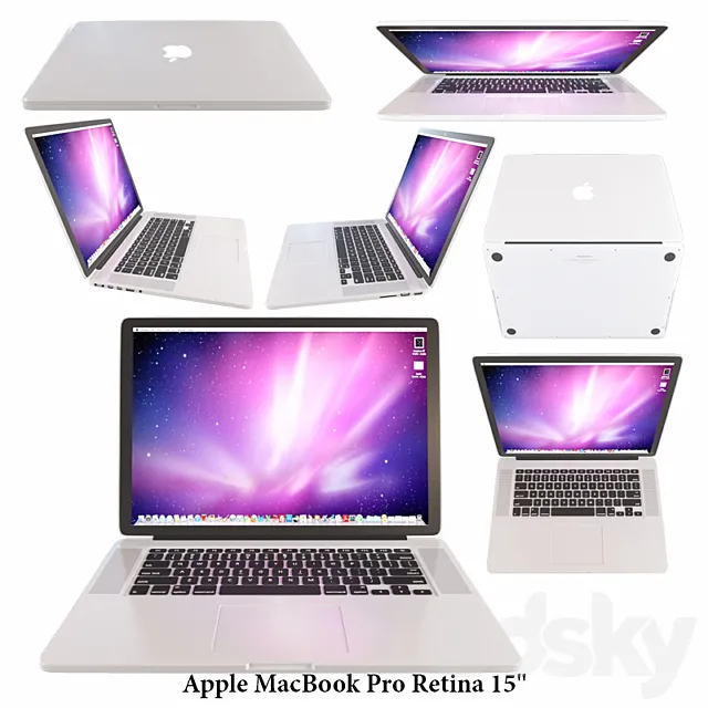 Notebook Apple MacBook Pro Retina 15 ” 3DModel