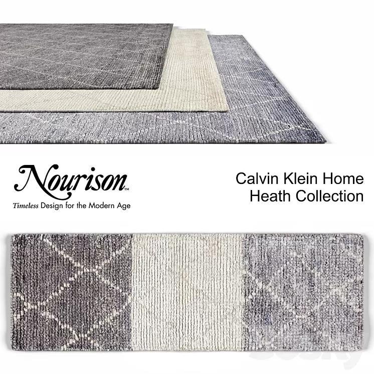 Nourison CK Home Heath Collection 3D Model Nourison CK Home Heath Collection 3D Model