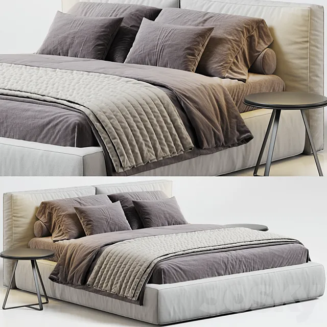 Novamobili Brick Bed 3D Model Novamobili Brick Bed 3D Model