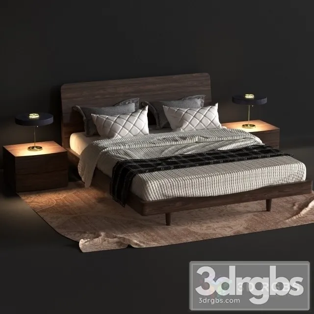 Novamobili Chocolate Bed 02 3D Model Download