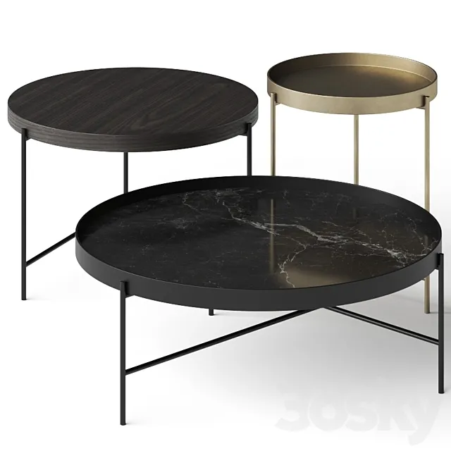 Novamobili Globe Coffee Tables 3D Model Novamobili Globe Coffee Tables 3D Model