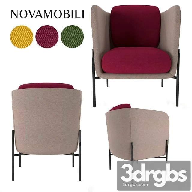 Novamobili Haiku Armchair 3D Model Download Novamobili Haiku Armchair 3D Model Download