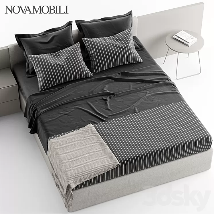 NOVAMOBILI LINE BED 3D Model NOVAMOBILI LINE BED 3D Model