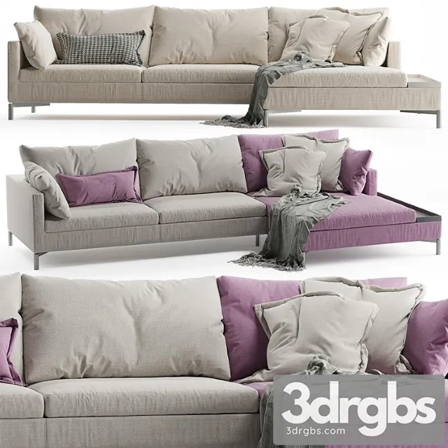 Novamobili reef sofa 2 3D Model Download