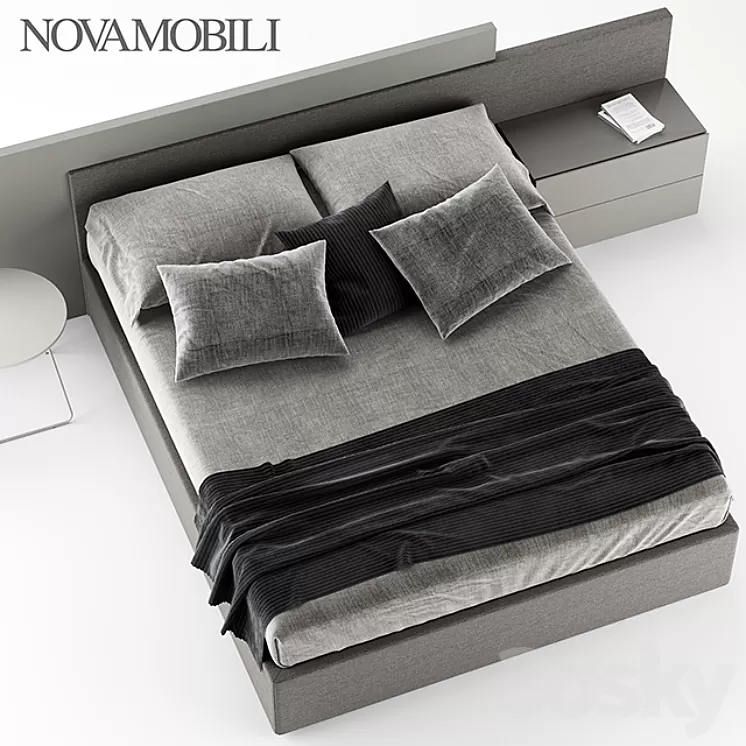 NOVAMOBILI TIME BED 3D Model NOVAMOBILI TIME BED 3D Model