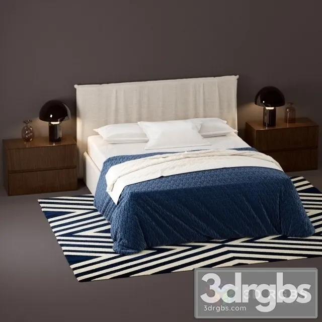 Novamobili Twiggy Bed 3D Model Download Novamobili Twiggy Bed 3D Model Download