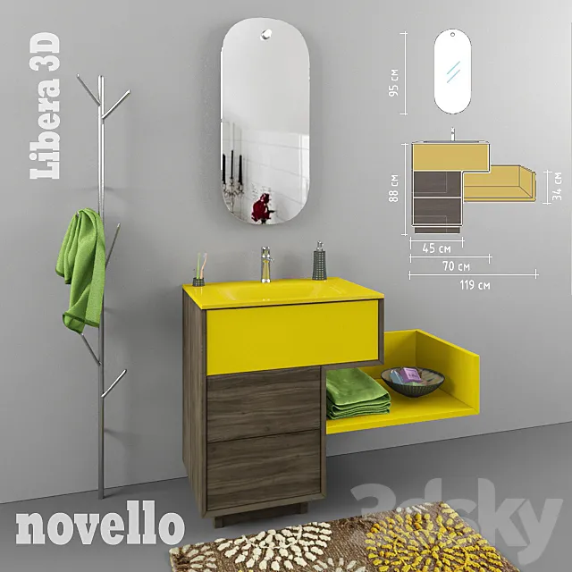 Novello Libera 3D comp.L09 3DModel Novello Libera 3D comp.L09 3DModel