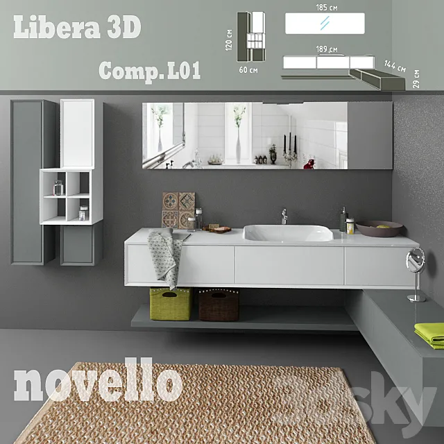 Novello Libera 3D comp.L1 3DModel Novello Libera 3D comp.L1 3DModel