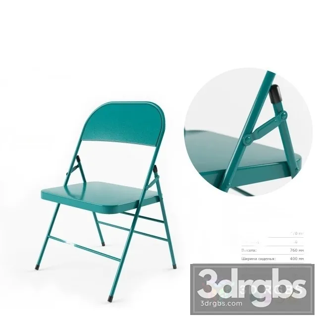 Novogratz All Steel Folding Chair 3D Model Download Novogratz All Steel Folding Chair 3D Model Download