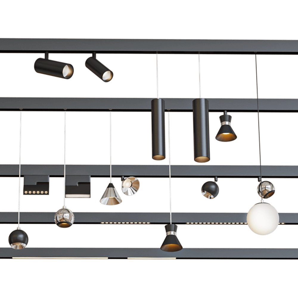 Novotech – Track lighting system Flum 3D Model