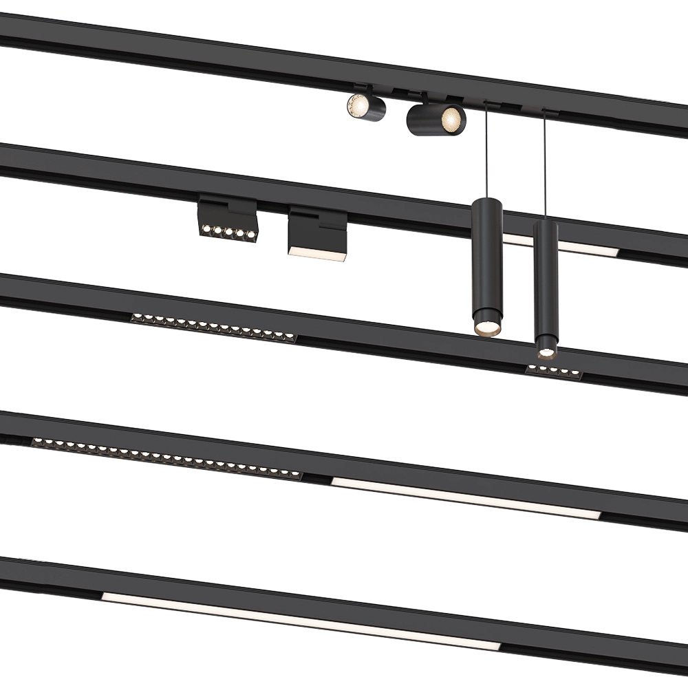 Novotech – Track lighting system Kit 3D Model