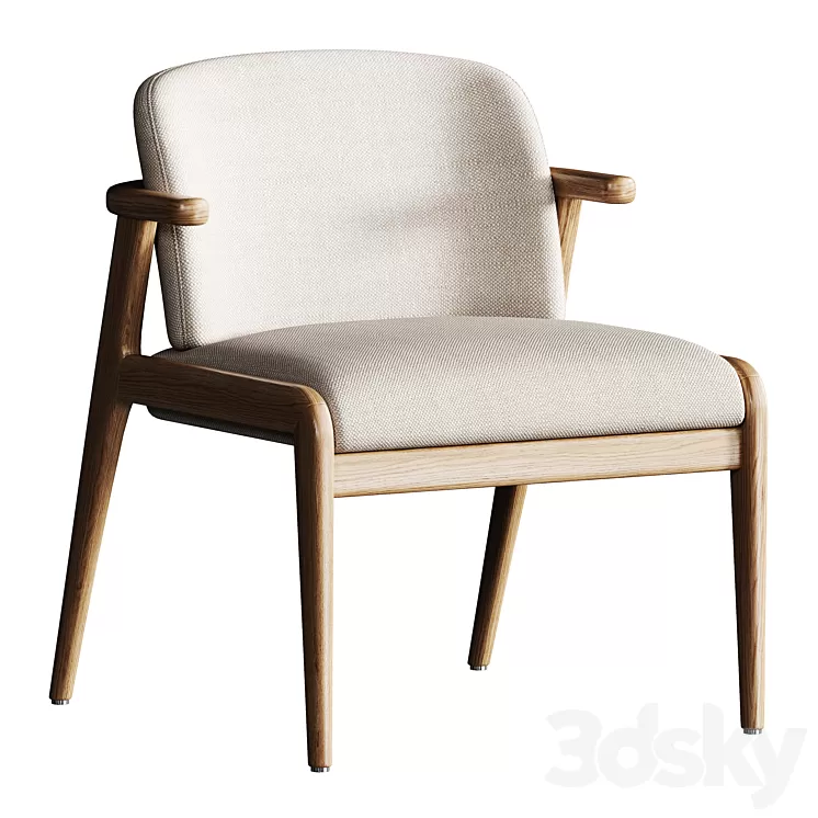 Nowe Dining Chair 3D Model Free Download