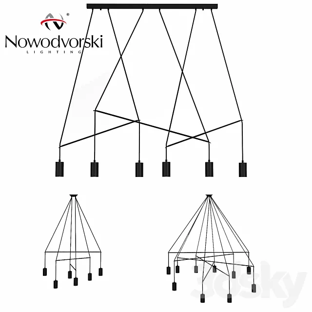 Nowodvorski Imbria black 3 models 3DModel