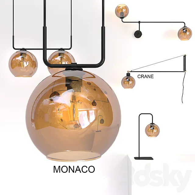 Nowodvorski Monaco and Crane 3D Model