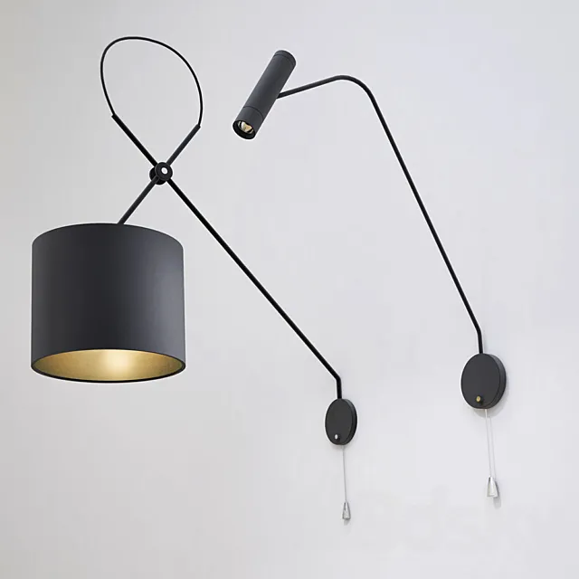 Nowodvorski VIPER BLACK 6641 Bra Nowodvorski Eye Super Graphite 6494 3D Model