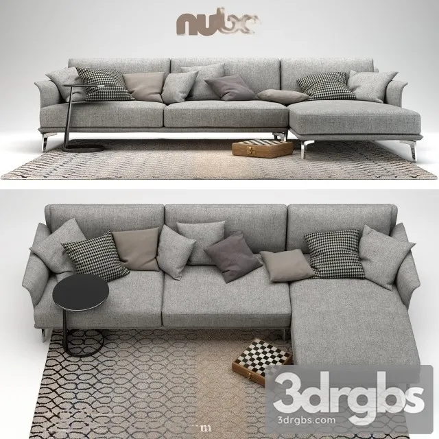 Nube Maxim Sofa 01 3D Model Download