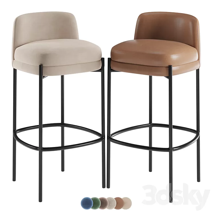 Nuevo Inna barstool 3D Model Free Download