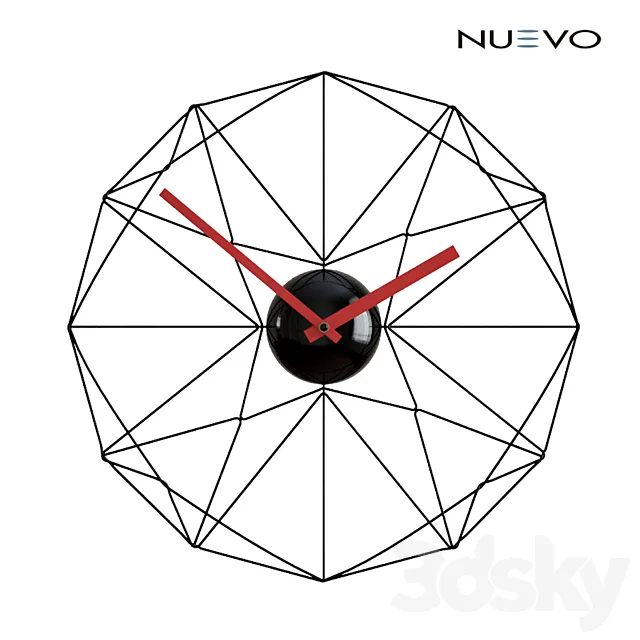 Nuevo Living _ Wired Web Clock 3DModel Nuevo Living _ Wired Web Clock 3DModel