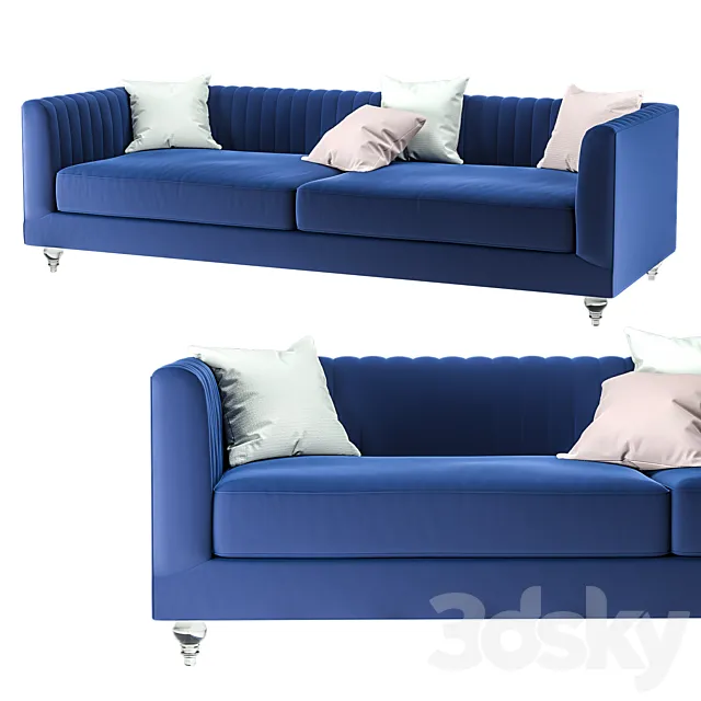 Nula Velvet Sofa 3DModel