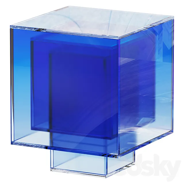 Null Square Side Table by Studio Buzao 3D Model