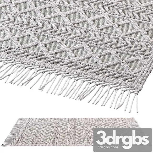 nuLOOM Dot Aztec Indian Rug 3D Model Download