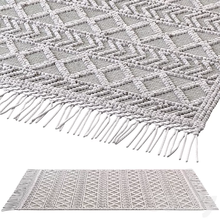 nuLOOM Dot Aztec Indian rug 3D Model nuLOOM Dot Aztec Indian rug 3D Model