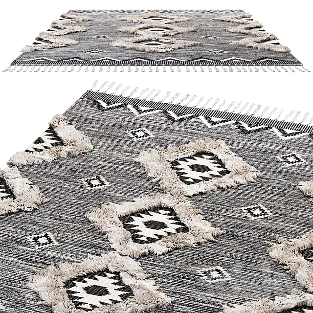 nuLOOM Ikat Tassel Area Rugs 3DModel nuLOOM Ikat Tassel Area Rugs 3DModel