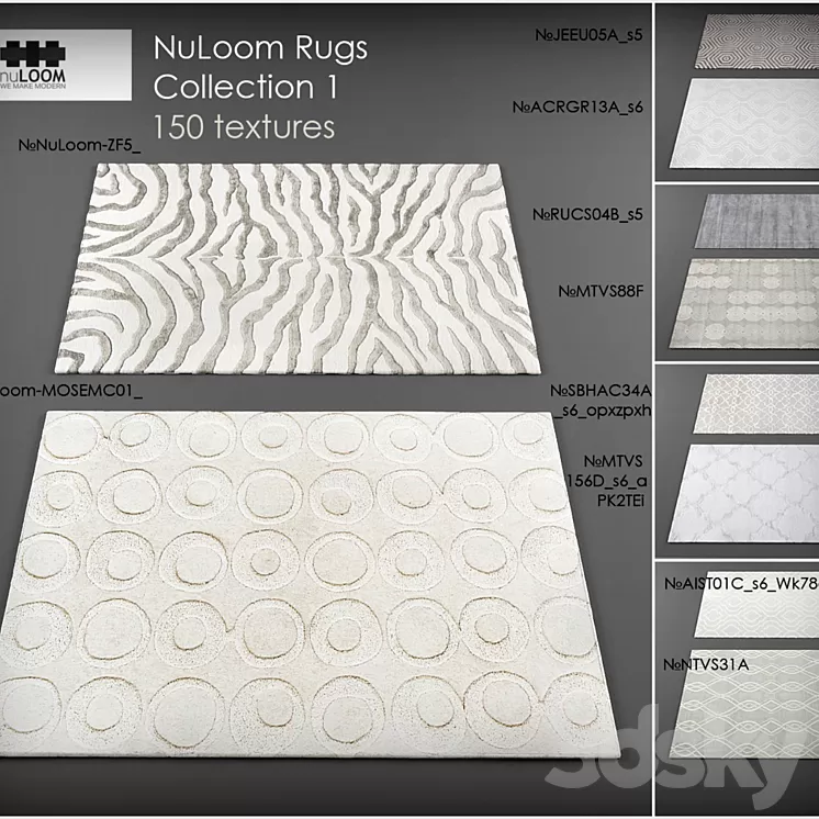 Nuloom rugs1 3D Model Nuloom rugs1 3D Model