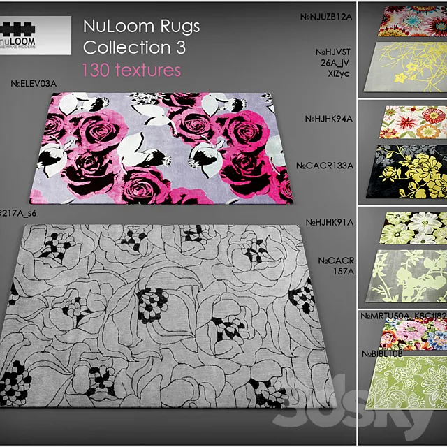 Nuloom rugs3 3D Model Nuloom rugs3 3D Model