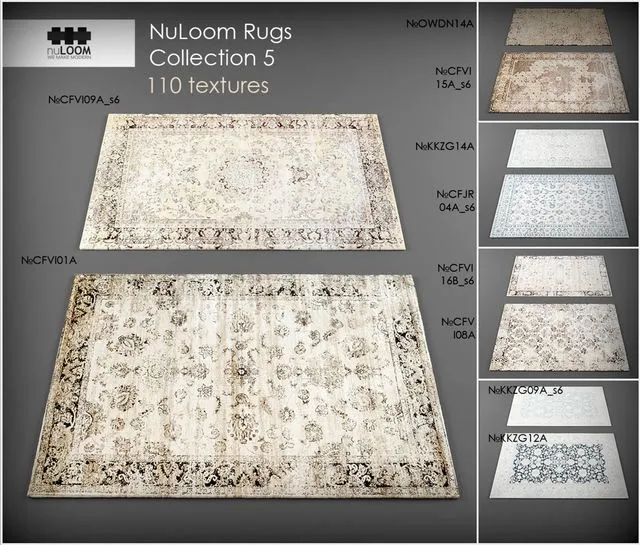 Nuloom rugs5 3D Model Nuloom rugs5 3D Model