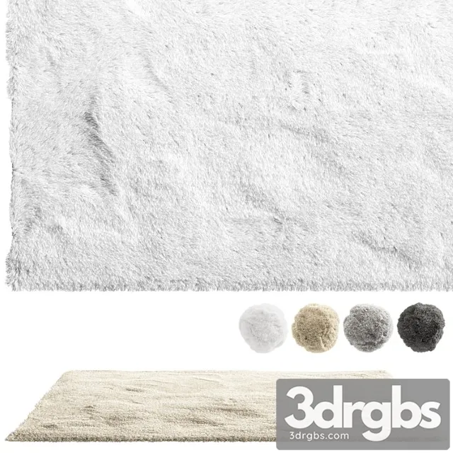 Nuloom Shaggy Area Rug 4 Colors 3D Model Download