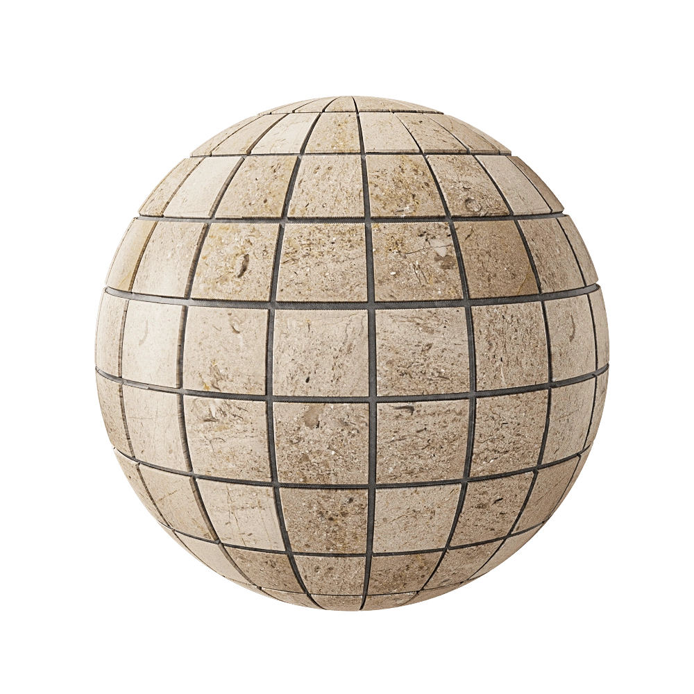 Nur Mosaic – Light brown marble mosaic tile polished 3D Model Nur Mosaic – Light brown marble mosaic tile polished 3D Model